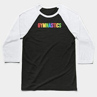 GYMNASTICS (Pastel Rainbow) Baseball T-Shirt